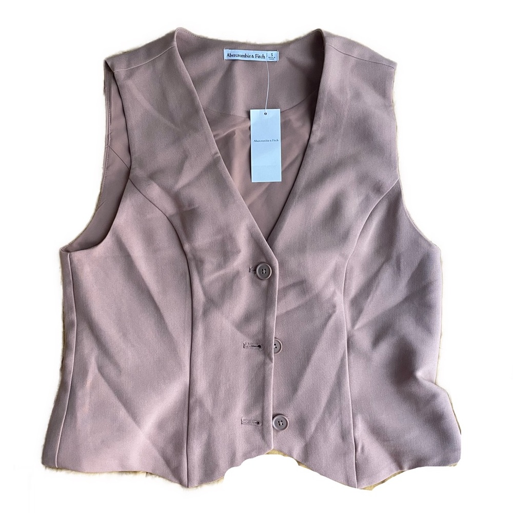 Abercrombie & Fitch Tan Sleeveless Top